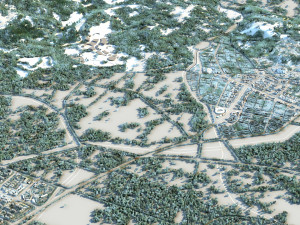 small town 3D Model