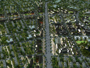 small town 3D 模型