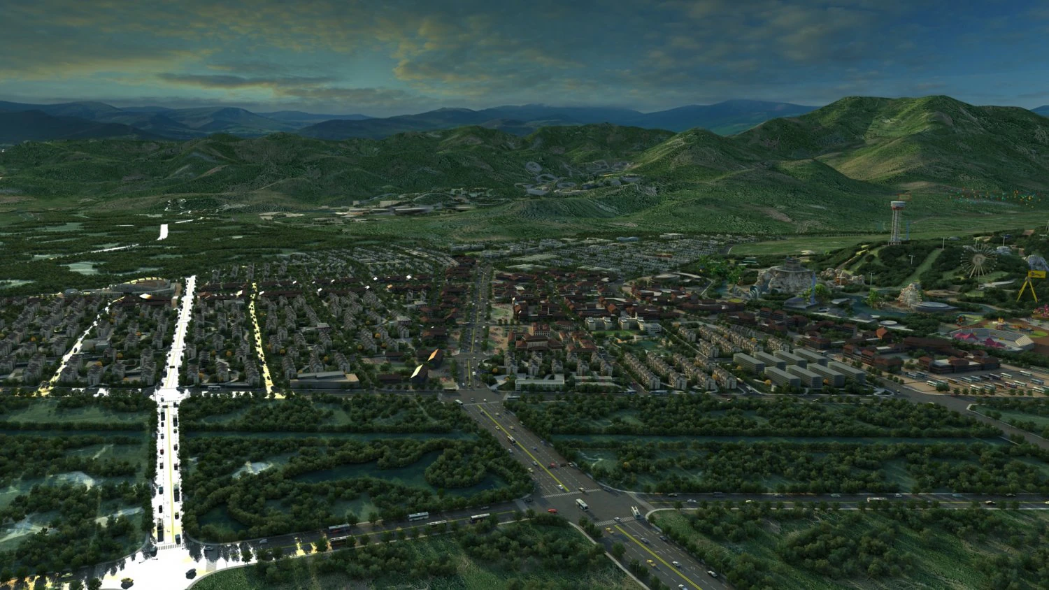small town 3D Model .c4d .max .obj .3ds .fbx .stl .blend 