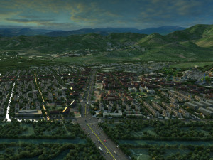 small town Model 3D