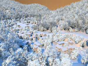 snow scene Modelo 3D