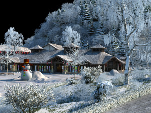 snow scene 3D 模型