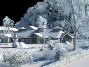 snow scene 3D Model