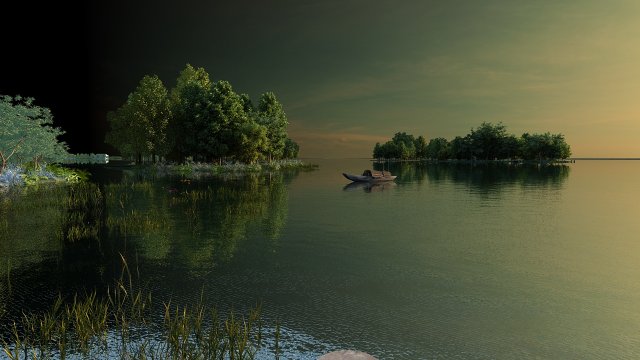 lake view 3D Models in Environment 3DExport