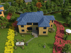 wooden house Modèle 3D