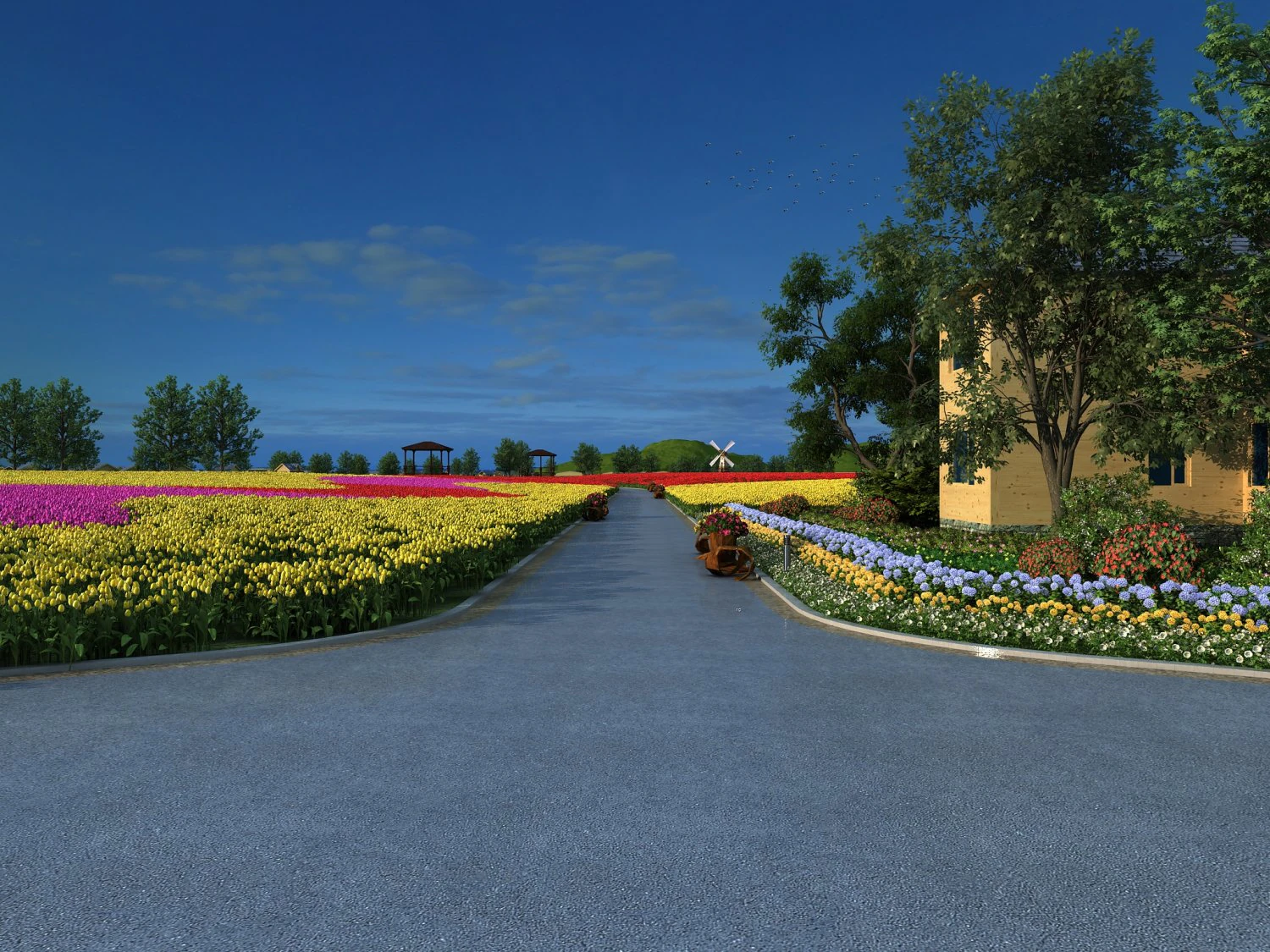 garden 3D Model .c4d .max .obj .3ds .fbx .stl .blend 