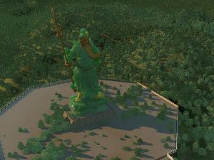 biggest guan gong statue 3D Model