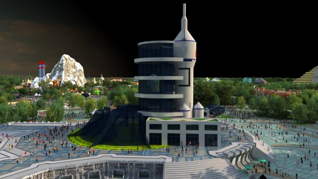 amusement park Modello 3D .c4d .max .obj .3ds .fbx .stl .blend