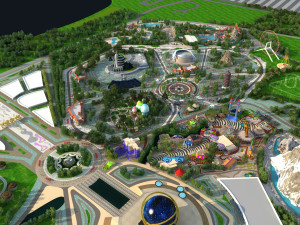 amusement park Modello 3D