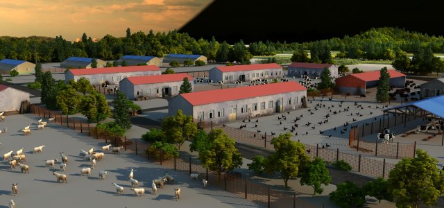 farm 3D Model .c4d .max .obj .3ds .fbx .stl .blend 