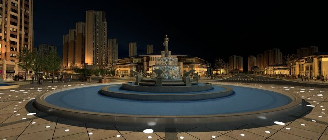 fountain Modello 3D .c4d .max .obj .3ds .fbx .stl .blend
