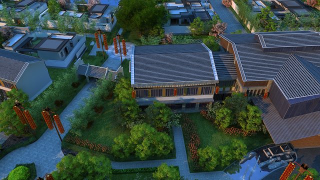 garden Model 3D .c4d .max .obj .3ds .fbx .stl .blend 