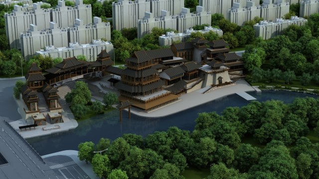 ancient architecture 3D मॉडल .c4d .max .obj .3ds .fbx .stl .blend 