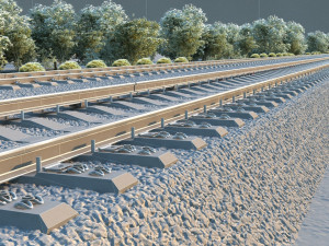 railway 3Dモデル