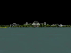 starożytny budynek Model 3D