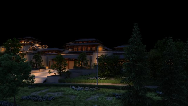 ancient architecture 3D Model .c4d .max .obj .3ds .fbx .stl .blend 
