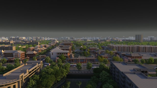 city building 3D Modell .c4d .max .obj .3ds .fbx .stl .blend 