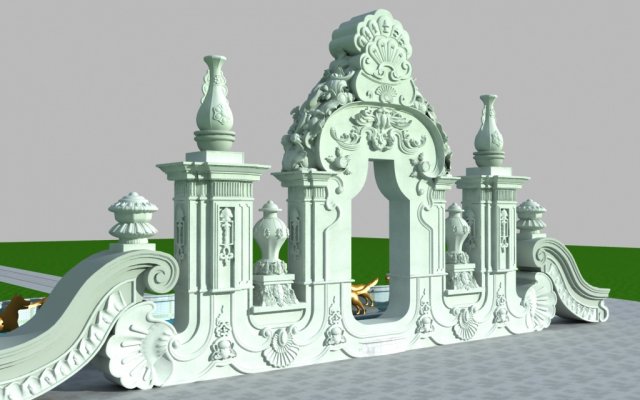 yuanmingyuan 3D 모델 .c4d .max .obj .3ds .fbx .stl .blend 