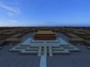 宫廷随着动漫的成长 3D 模型