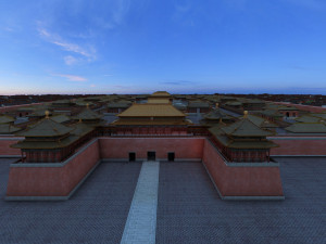 palace with the growth of animation 3D Модель