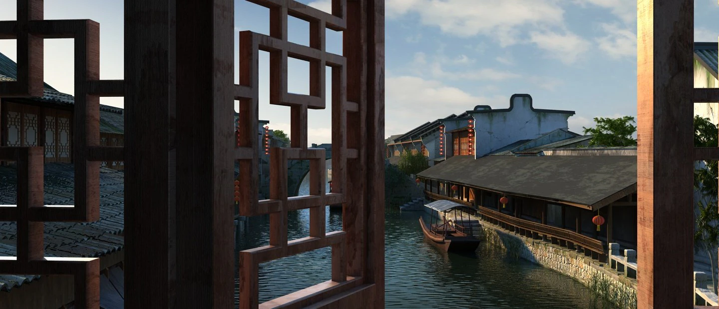 ancient town 3D Model .c4d .max .obj .3ds .fbx .stl .blend 