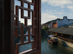ancient town Modèle 3D