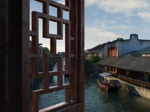 ville antique Modèle 3D