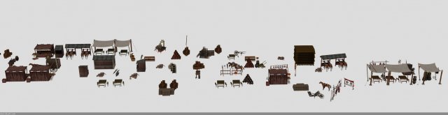 ancient props Modelo 3D .c4d .max .obj .3ds .fbx .stl .blend 