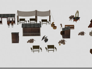 ancient props Modelo 3D