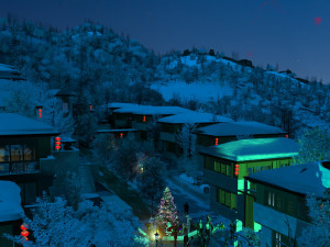 mountain village night Modelo 3D
