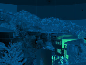 mountain village night Modelo 3D