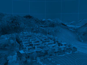 mountain village night 3D Model