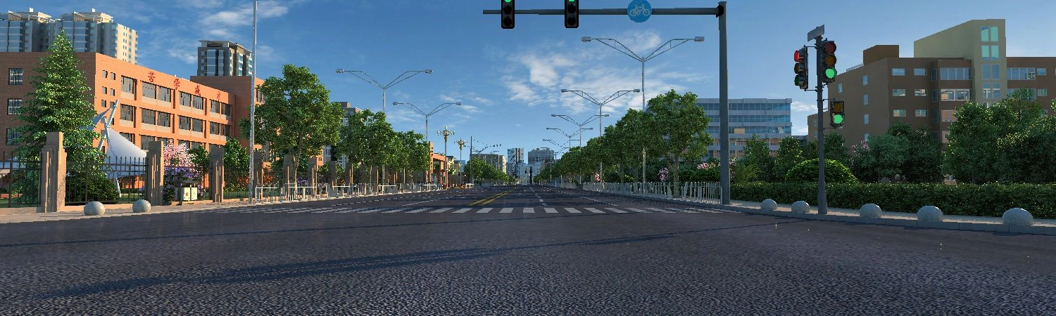 city streets 3D Model .c4d .max .obj .3ds .fbx .stl .blend 