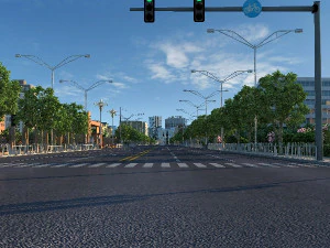 straten van de stad 3D Model