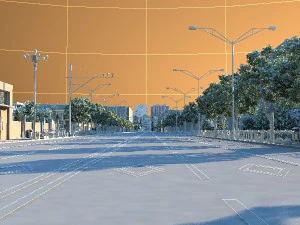 city streets 3D Model