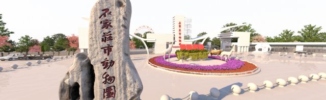 zoo gate 3D Модель .c4d .max .obj .3ds .fbx .stl .blend 