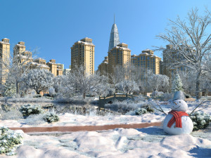 winter snow 3D 모델