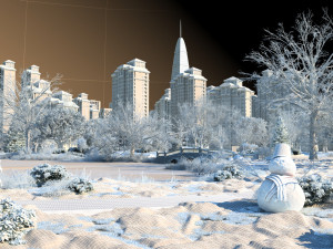 winter snow 3D 모델