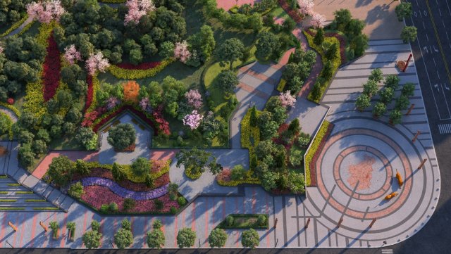 city greening Modelo 3D .c4d .max .obj .3ds .fbx .stl .blend 