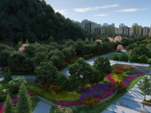 town square Model 3D