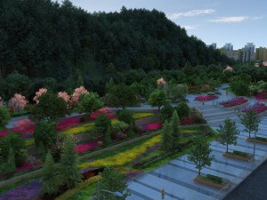town square 3D 모델