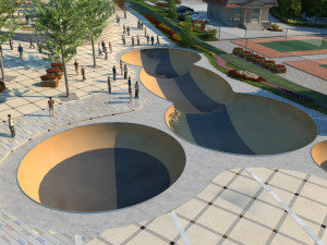 town square 3D Modell