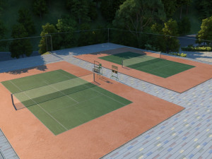 town square 3D Modell