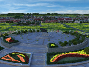town square 3D 모델