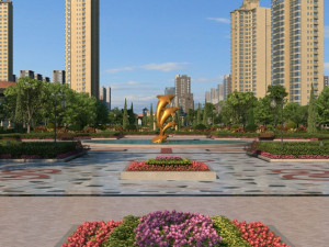 town square 3D Model