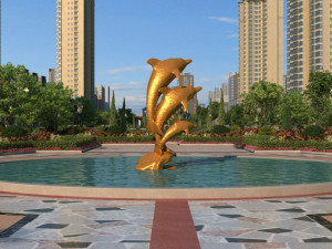 town square Model 3D