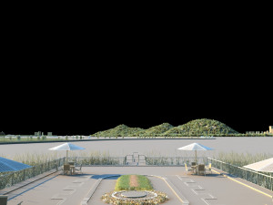city lake view 3Dモデル