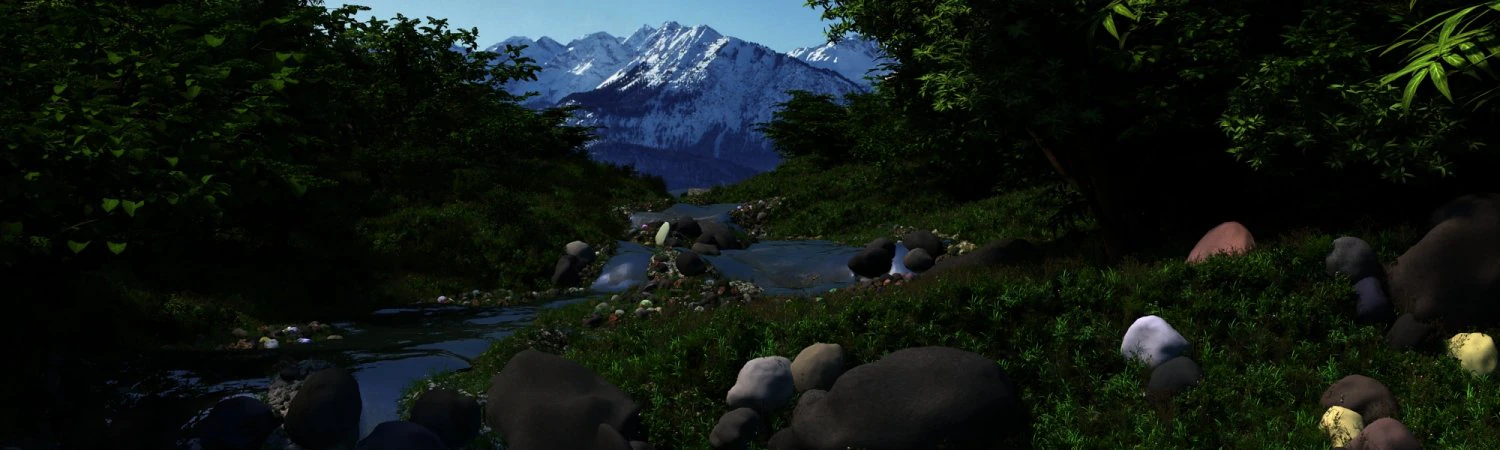 creek 3D Model .c4d .max .obj .3ds .fbx .stl .blend