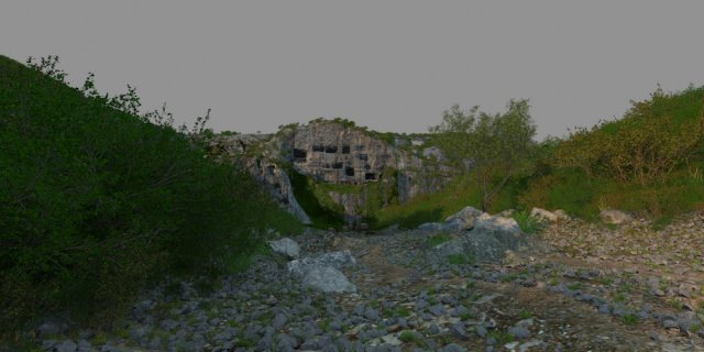 cliffs on the cave 3D Модель .c4d .max .obj .3ds .fbx .stl .blend 