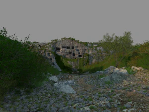 scogliere sulla grotta Modello 3D
